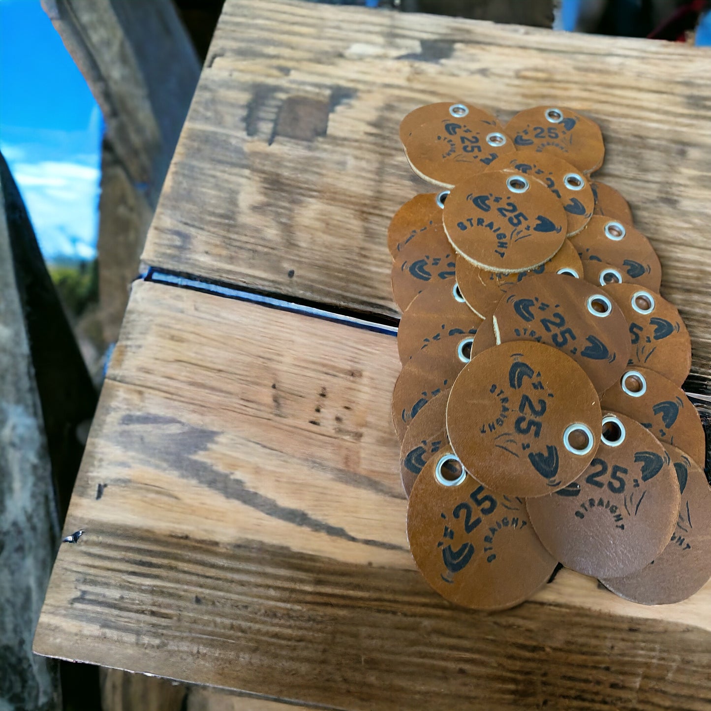 Straight 25 Leather Tokens