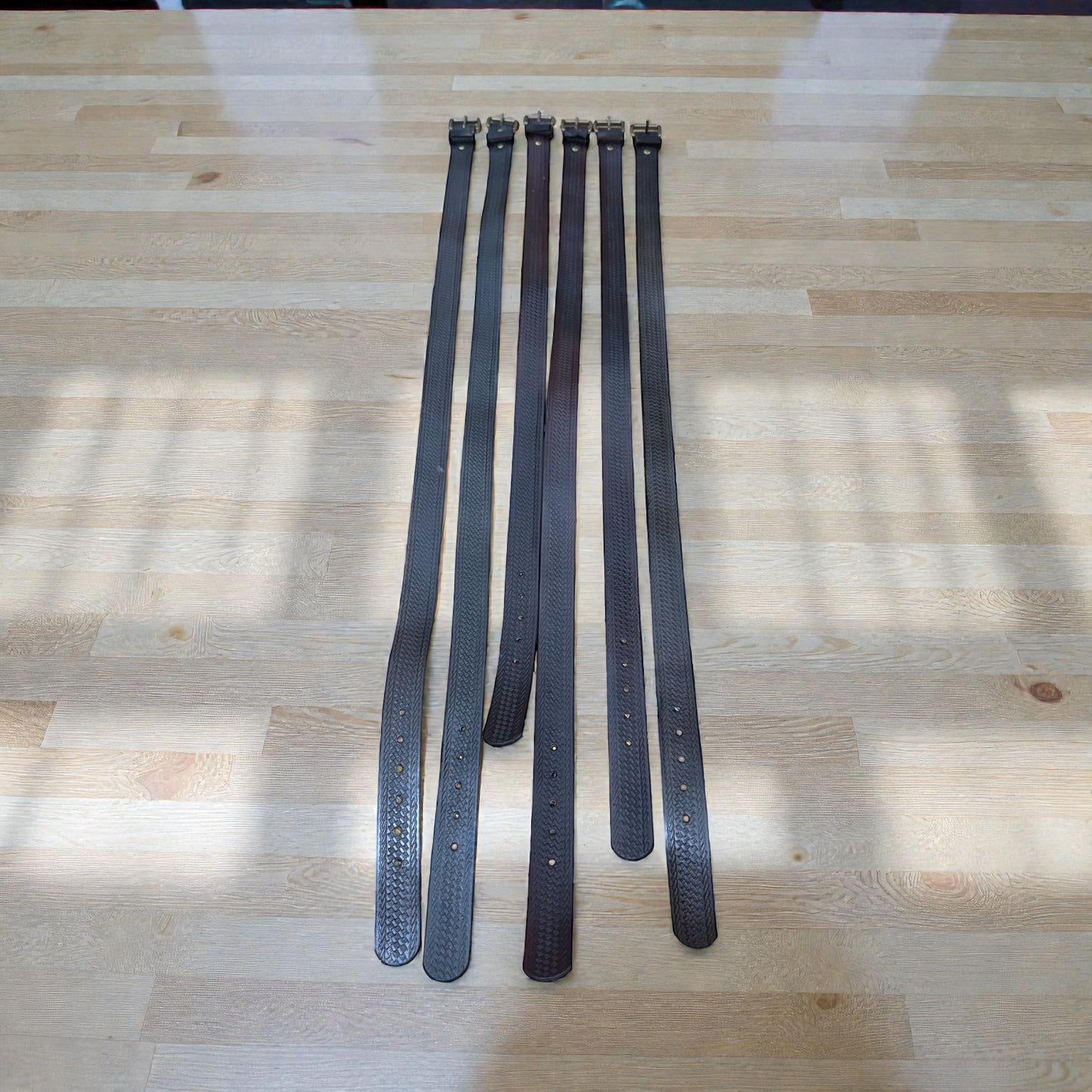 Basket Weave Mahogany Antique belt