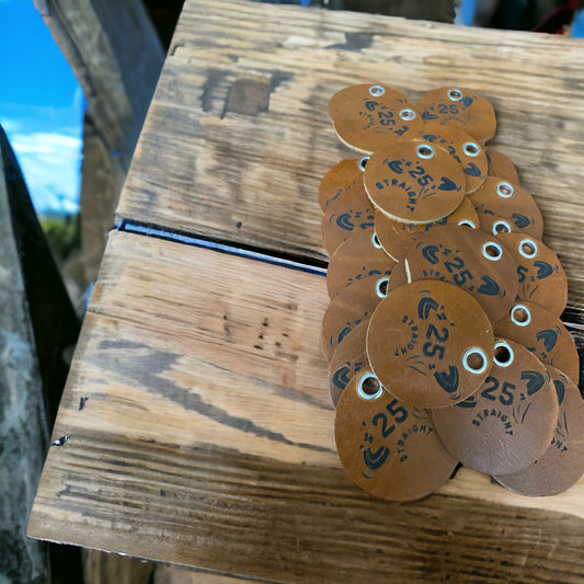 Straight 25 Leather Tokens