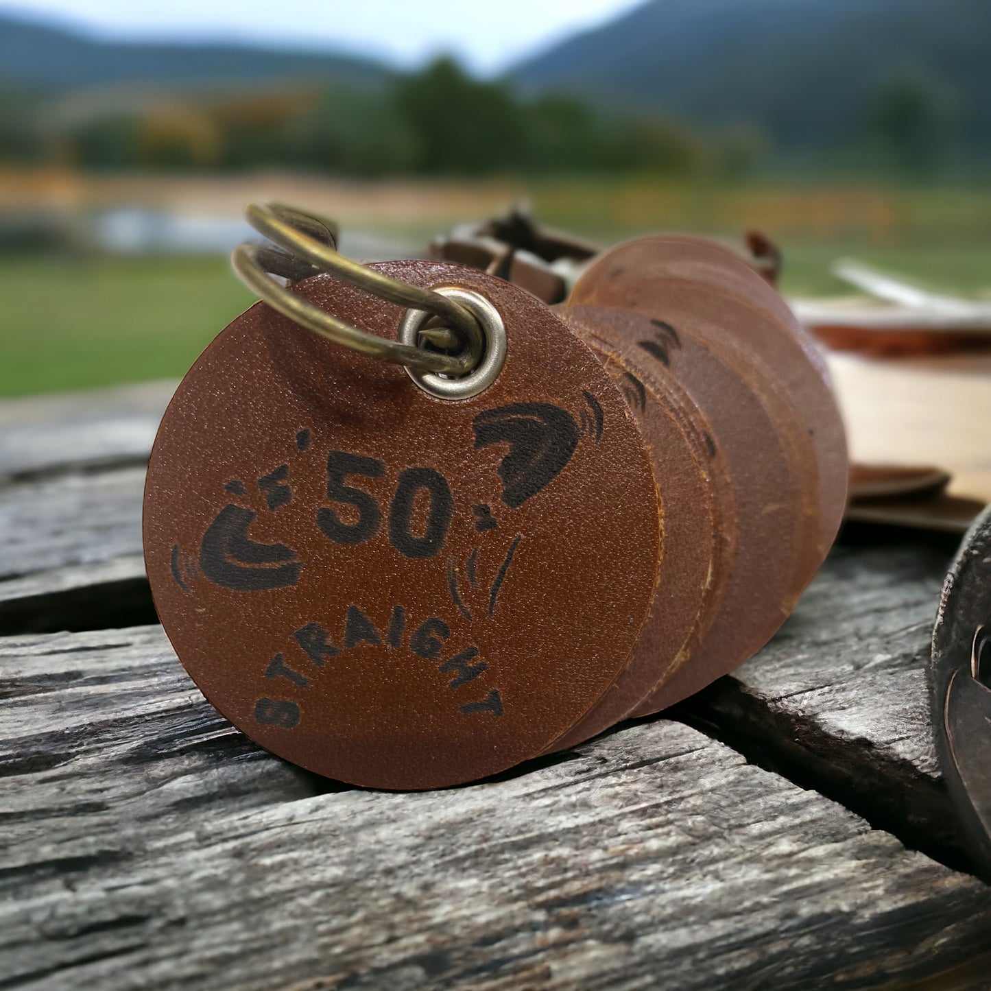 Straight  50 Leather Token