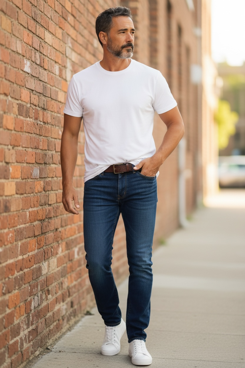 Rustic Basket Weave Mahogany Antique Belt